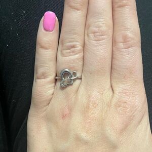 Kay Jewelers Sterling Silver Double Heart Ring